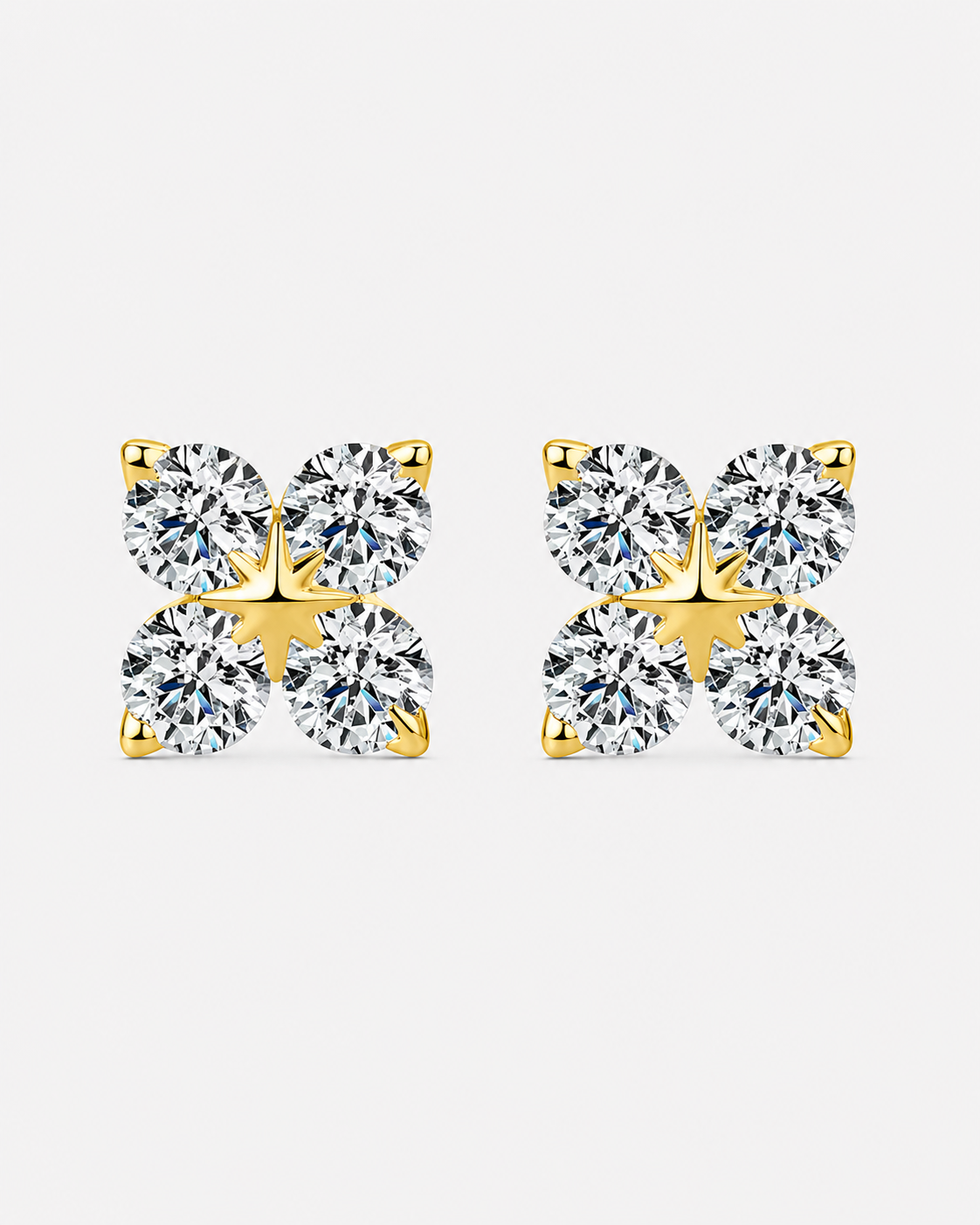 ÖRHÄNGEN PALMARIA MOISSANITE S925 - GULD