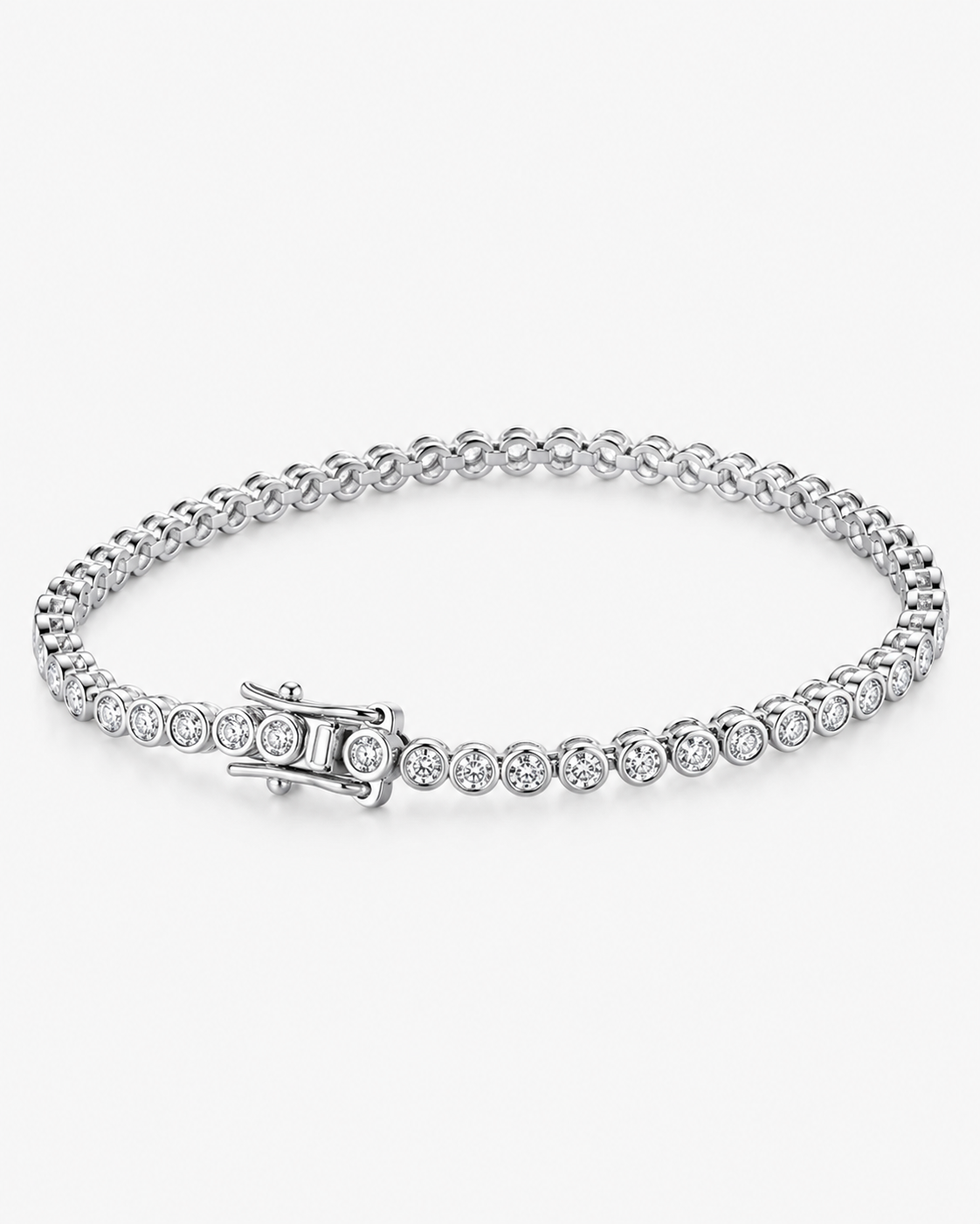 TENNIS PERLA ARMBAND MOISSANITE S925 - SILVER (Specialbeställning)