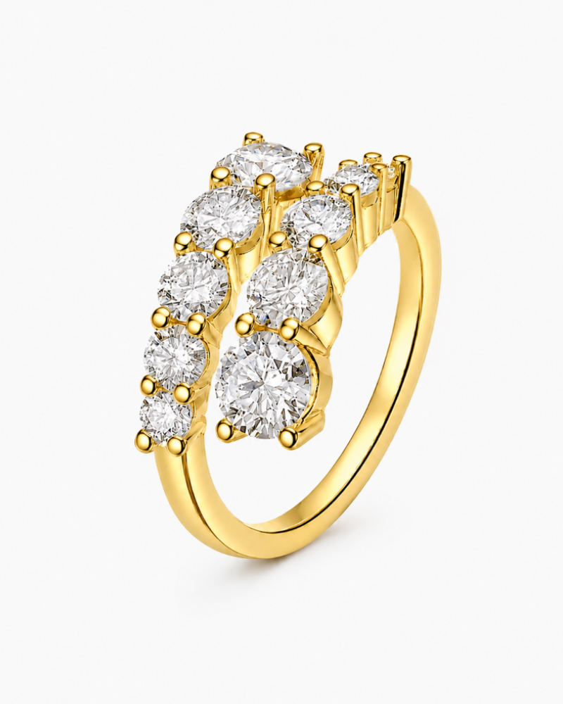 RING DONATELLA MED MOISSANITE DIAMANTER S925 - GULD