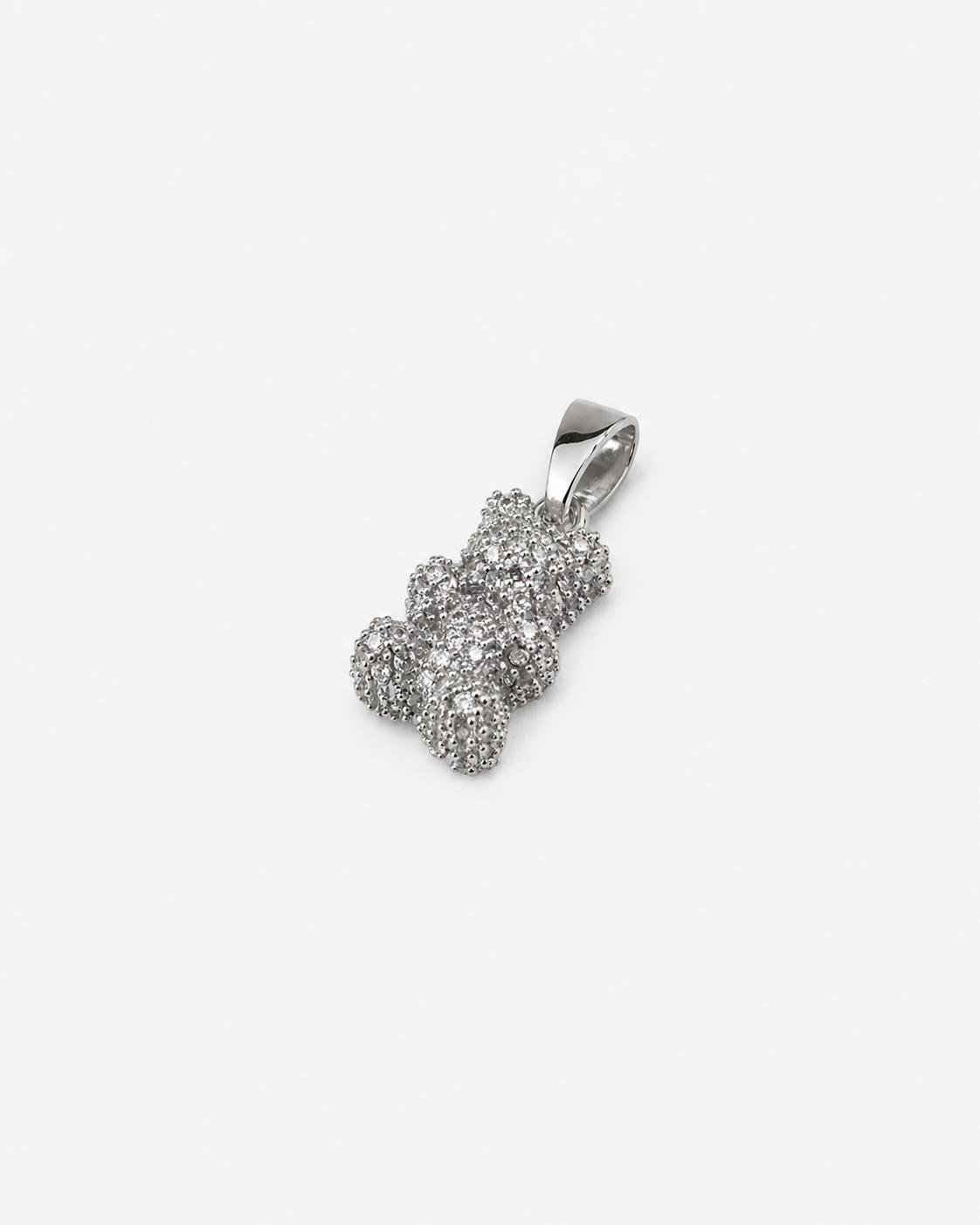 HÄNGSMYCKE DIAMOND GUMMY BEAR - SILVER