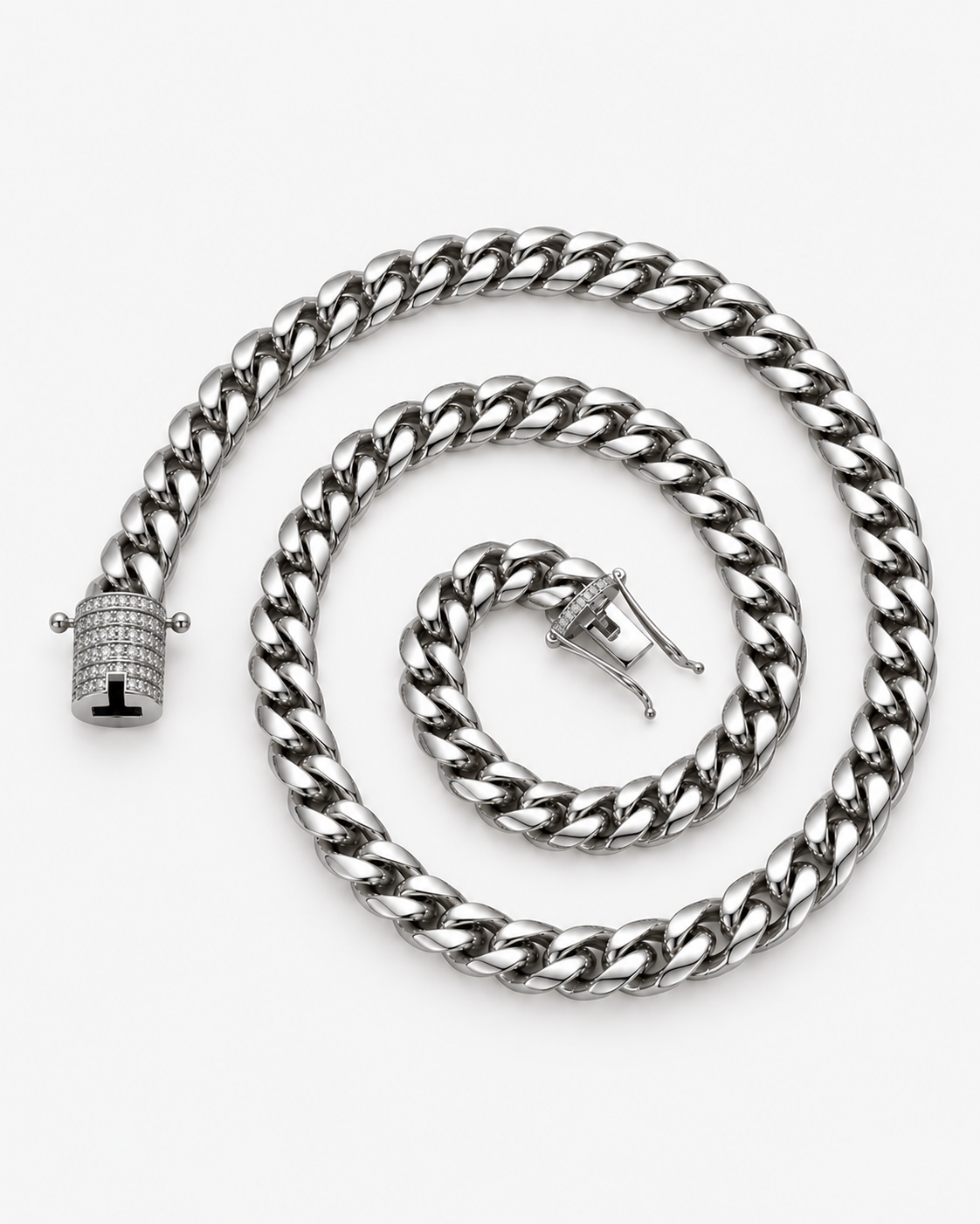 CUBAN HALSBAND LYX - SILVER (6MM)