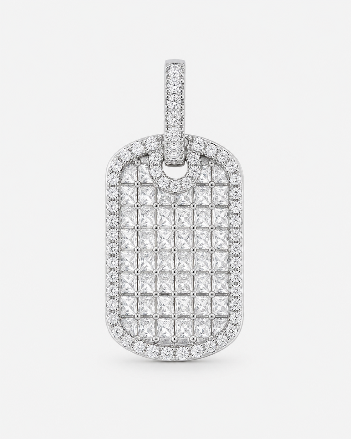 HÄNGSMYCKE DIAMANT BRICKA - SILVER