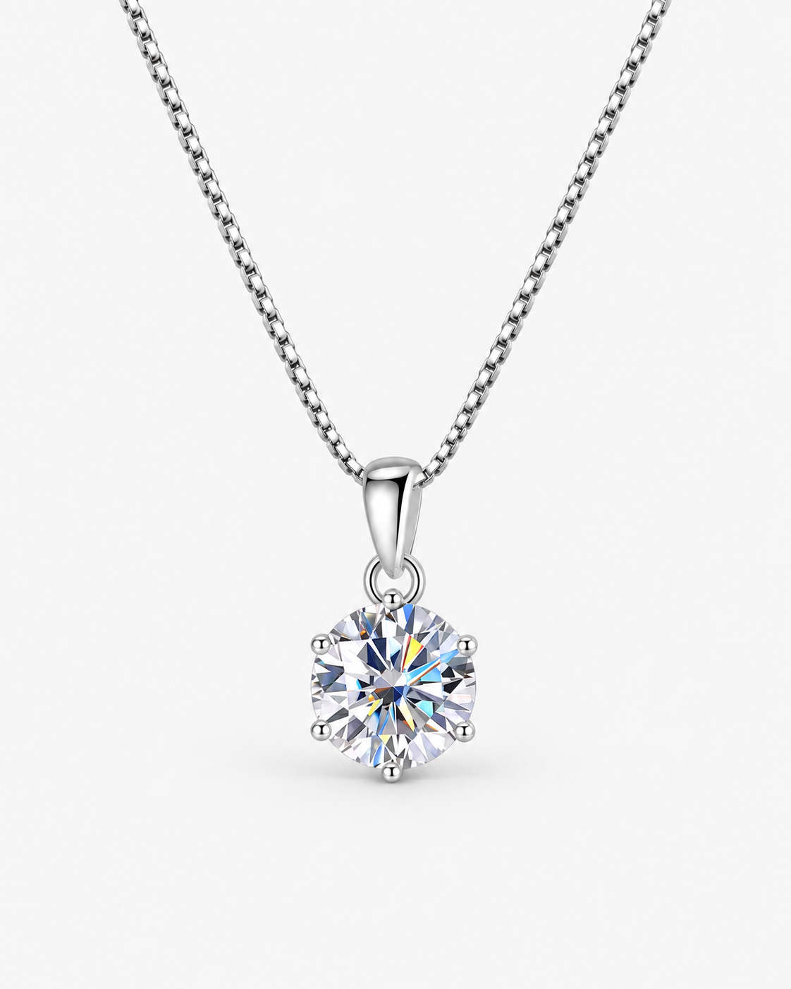 DIAMANT HALSBAND MOISSANITE S925 - SILVER