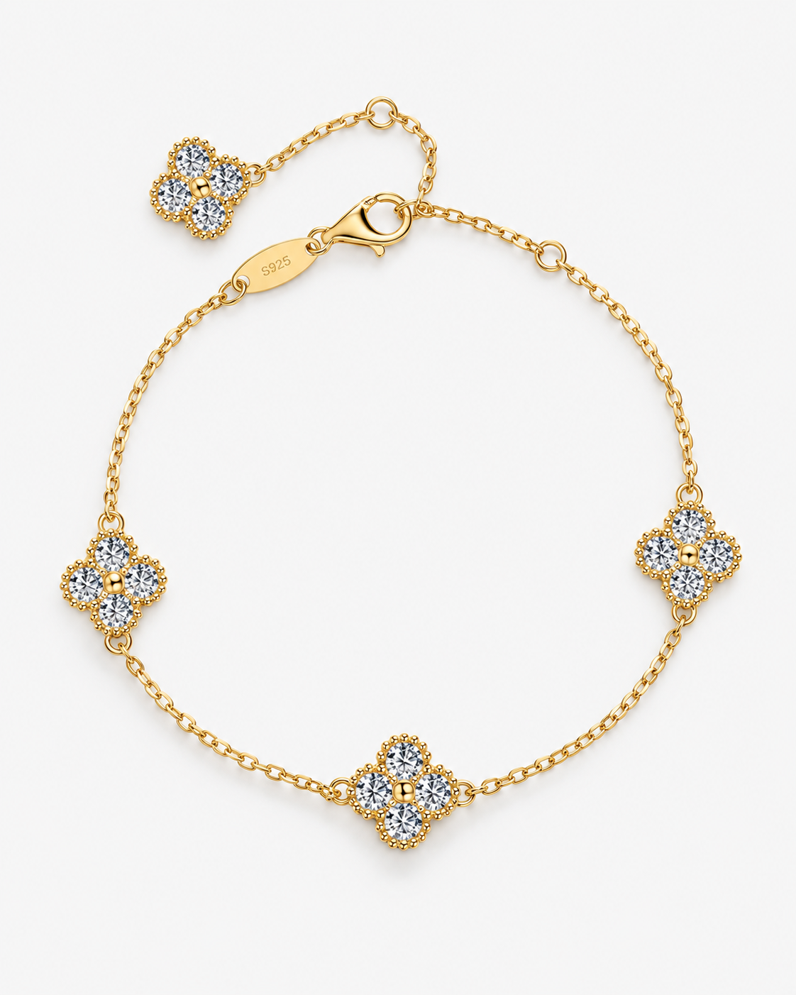 ARMBAND CHIARA MOISSANITE S925 - GULD