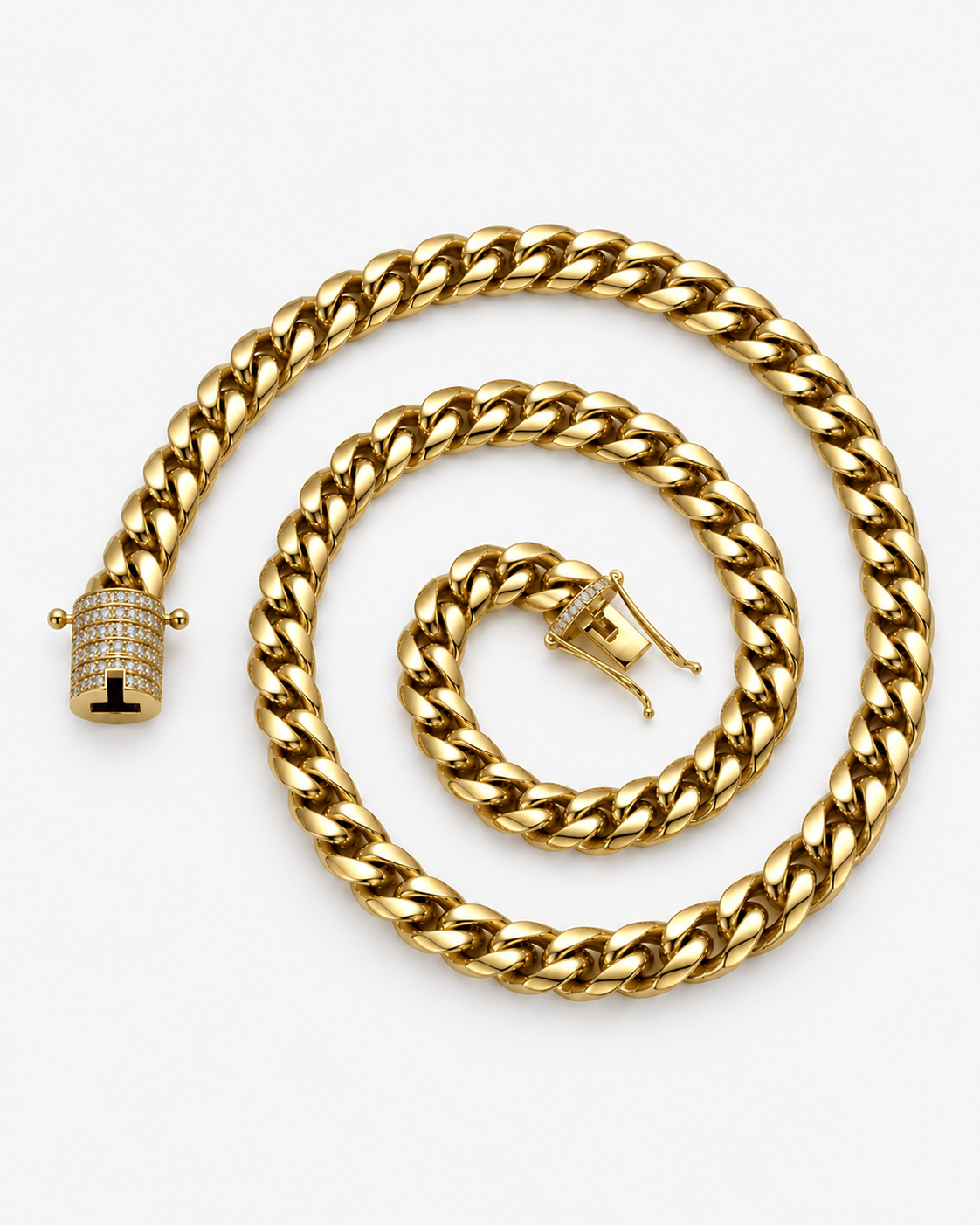 CUBAN HALSBAND LYX - GULD (6MM)