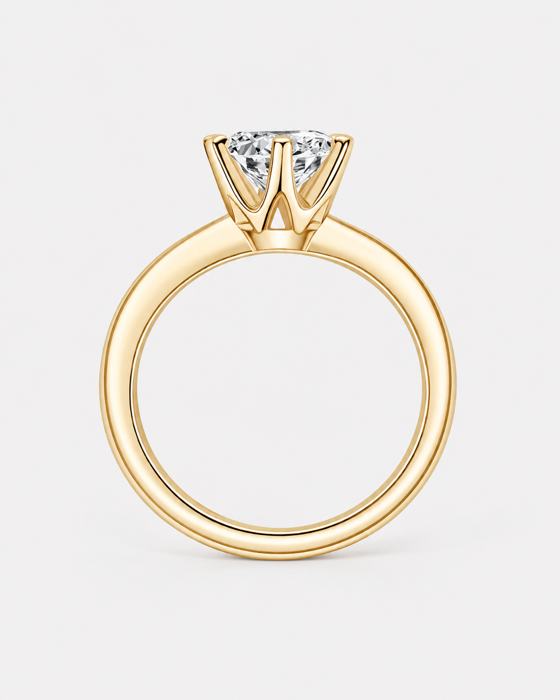 DIAMANT RING MOISSANITE S925 - GULD