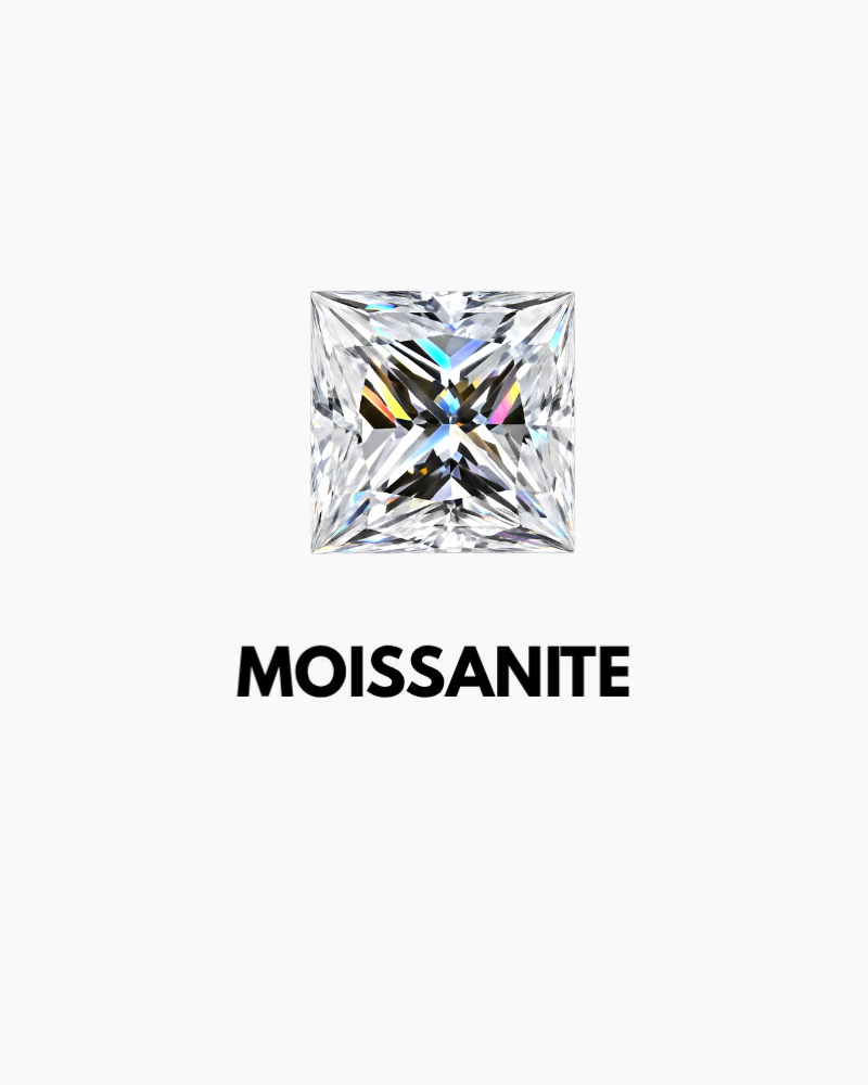 ÖRHÄNGEN DIAMANT SQ MOISSANITE S925 - SILVER