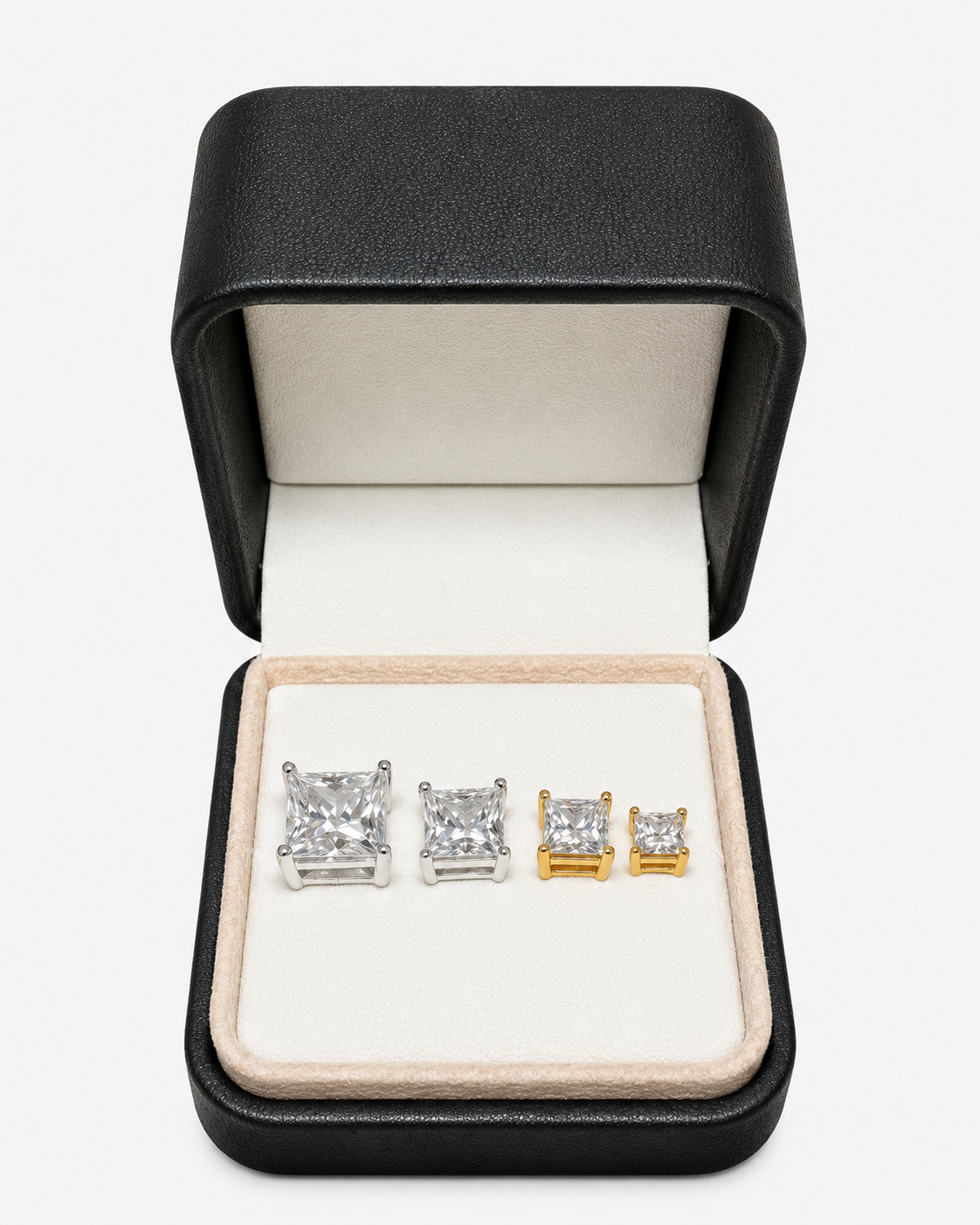 ÖRHÄNGEN DIAMANT SQ MOISSANITE S925 - SILVER