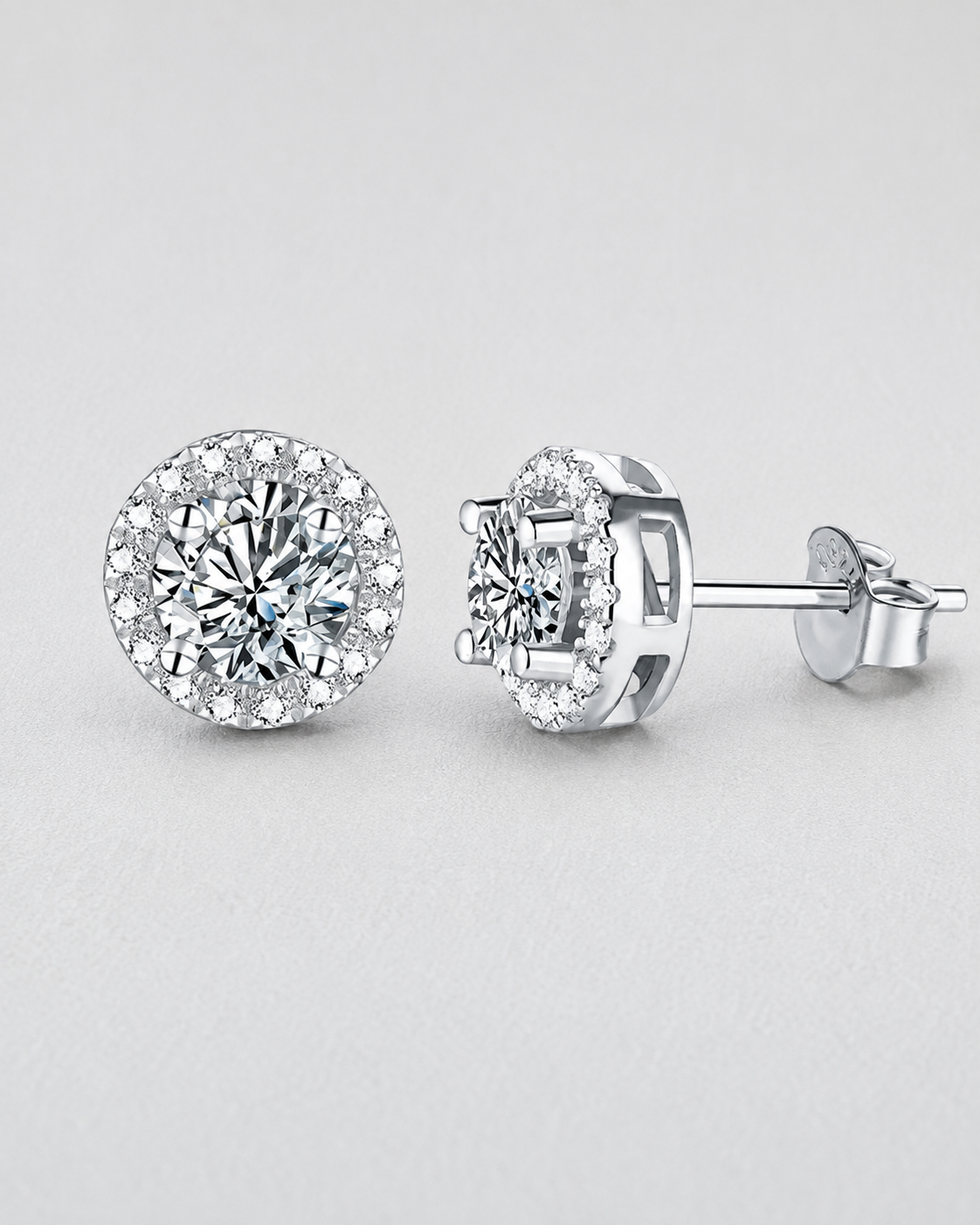 ÖRHÄNGEN LUCE MOISSANITE S925 - SILVER