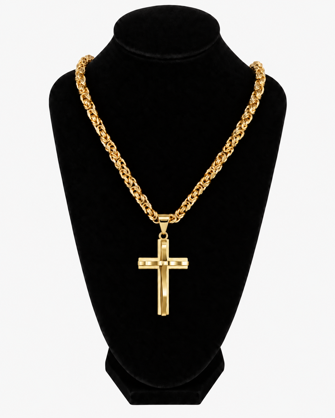 KEJSARLÄNK K2 MED KORS - GULD (6MM)