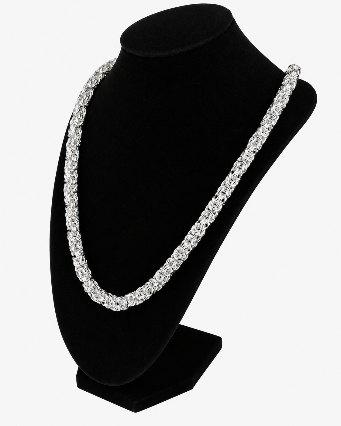 KEJSARLÄNK K2 HALSBAND - SILVER (8MM)