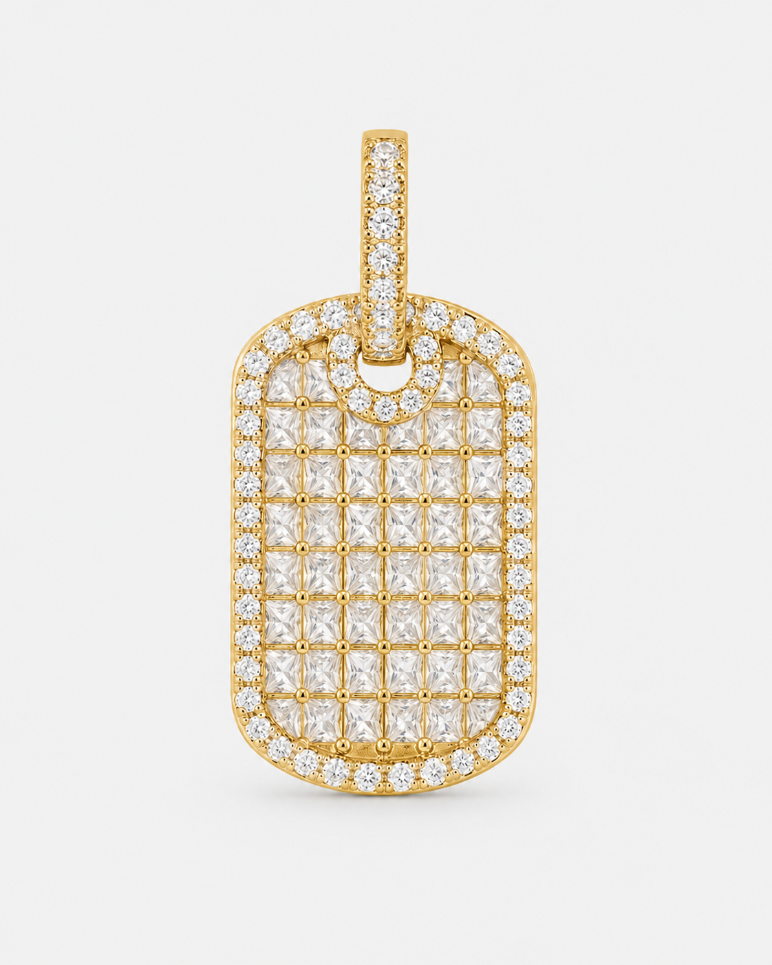 HÄNGSMYCKE DIAMANT BRICKA - GULD