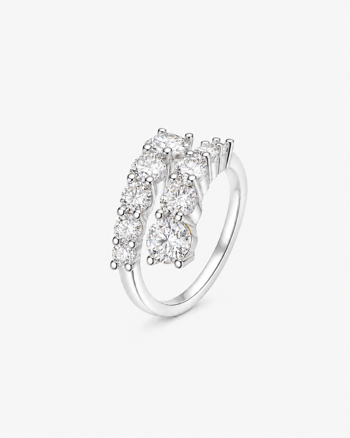RING DONATELLA MED MOISSANITE DIAMANTER S925 - SILVER
