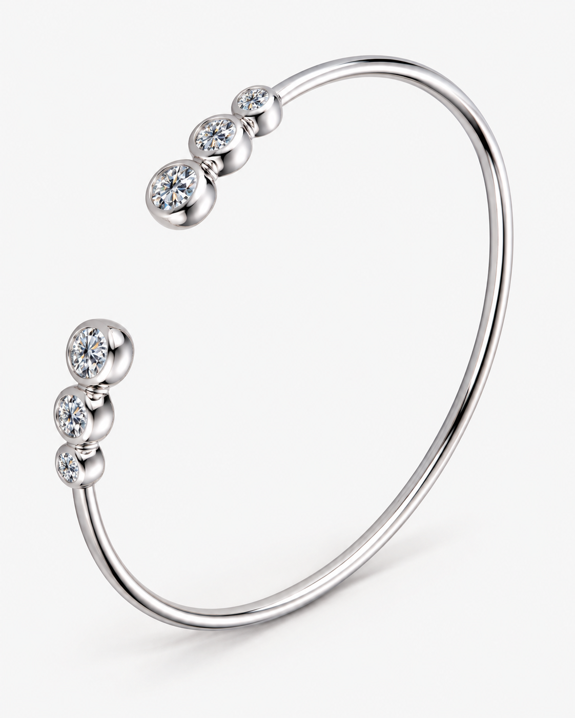 DIAMANT ARMBAND MOISSANITE S925 - SILVER