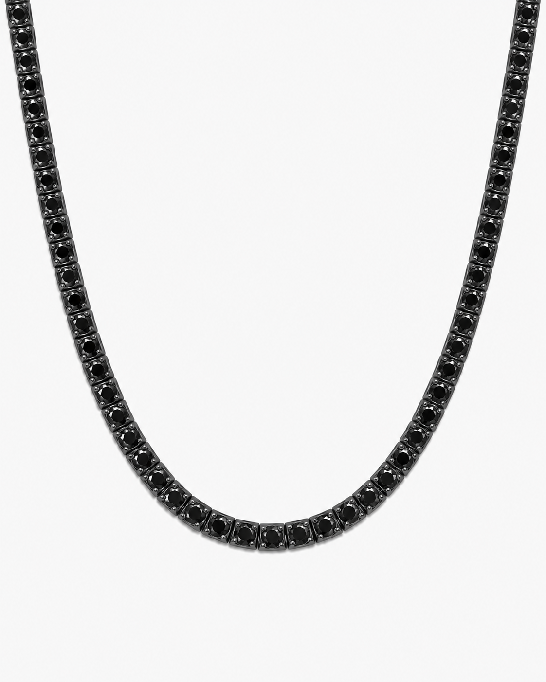 TENNIS HALSBAND LYX - SVART (5MM)