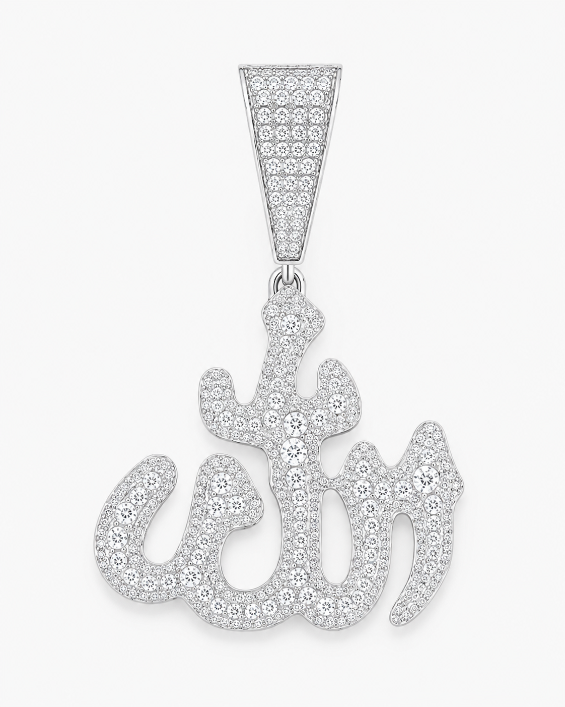HÄNGSMYCKE DIAMANT ALLAH MOISSANITE S925 - SILVER